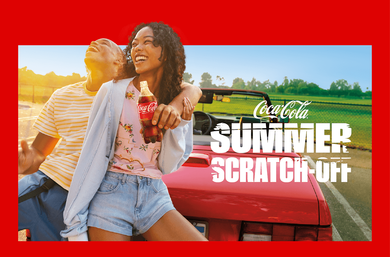 Coca cola. Summer scratch-off