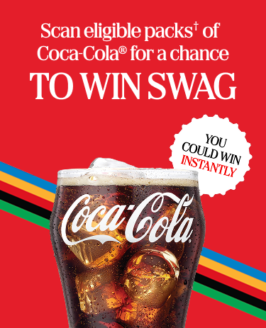 Scan eligible packs of Coca-Cola® for a chance